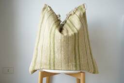 Brown Tribal Hemp Hand Woven Natural Dye Color Pillow Cover - thumbnail 1