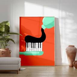 Music Print, Poster, Retro Gift, Wall Art, Gift For Lover, Musician, Vintage Art - thumbnail 2