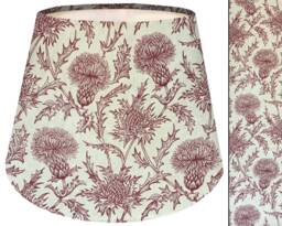Red Thistle Empire Lampshade Country Home Decor
