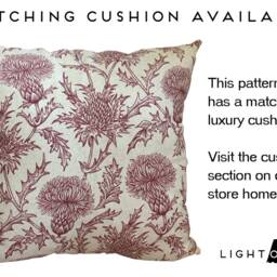 Red Thistle Empire Lampshade Country Home Decor - thumbnail 3