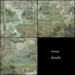 Vintage Chinoiserie Landscape With Many Design Details Custom Made Window - Ld-23 Printed Roller Blind - thumbnail 2