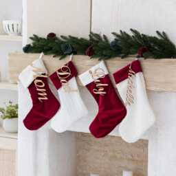 2024 Family Stockings With Name, Christmas Personalized, Knit Christmas Knitted Stockings, Holiday Stockings, Christmas Gift - thumbnail 3
