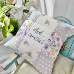 Special Friend Cushion, Bees & Flowers -Friend Gift - Gift For Her Personalised Cushion -Sister- Auntie- Grandma - thumbnail 3