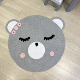 Rug For Kids Kids Mat Baby Carpet Carpet Nursery Rug Crochet Bear Teddy Room - thumbnail 3
