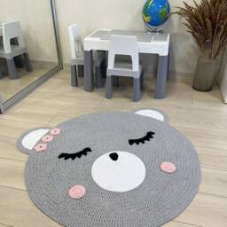 Rug For Kids Kids Mat Baby Carpet Carpet Nursery Rug Crochet Bear Teddy Room - thumbnail 2