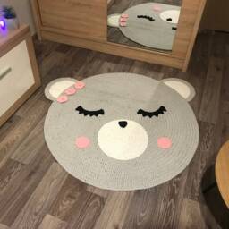 Rug For Kids Kids Mat Baby Carpet Carpet Nursery Rug Crochet Bear Teddy Room - thumbnail 4