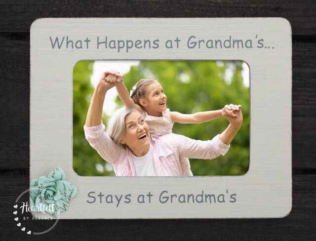 Grandma's House Rules Picture Frame - Personalized Gift For Grandma - image 1