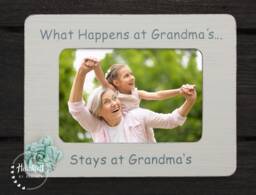 Grandma's House Rules Picture Frame - Personalized Gift For Grandma - thumbnail 1