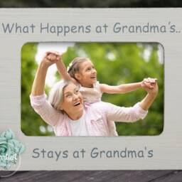 Grandma's House Rules Picture Frame - Personalized Gift For Grandma - thumbnail 2