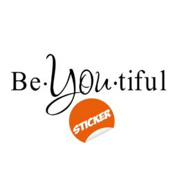 Beautiful Quote Wall Sticker - Be You Own Kind Of Tiful Beyoutiful Art Vinyl Decal Your Motivational Inspiring Positive Girl Sign Word - thumbnail 2