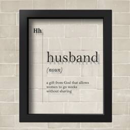 Transparent Husband Definition Print Gift For Best Ever Wife Home Decor Lioving Room Family Scandinavian Poster Dictionary - thumbnail 2