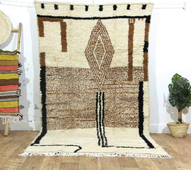 Custom Brown Moroccan Carpet, Rug - image 1