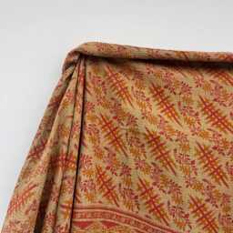 Vintage Indian Patchwork Kantha Quilt Reversible Block Print Cotton Handmade Bedspread - thumbnail 2