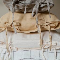 Custom Body Pillow Cover With Ties Softened Linen Natural Decorative Throw in 40 Different Colors Mothers Day - thumbnail 2
