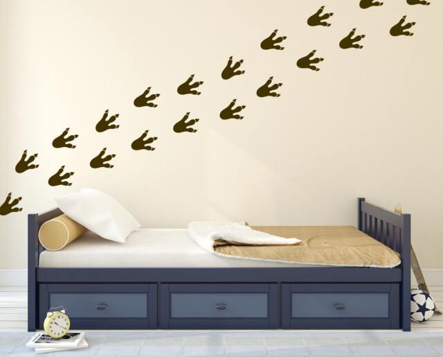 Dinosaur Footprint Track Decals - Removable Ceiling Wall Stickers Dino Themed Vinyl - image 1