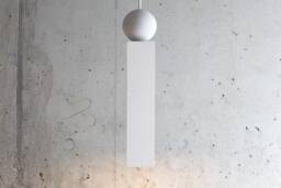 Handmade Plaster Pendant Light Modern Sculptural Lighting - thumbnail 1