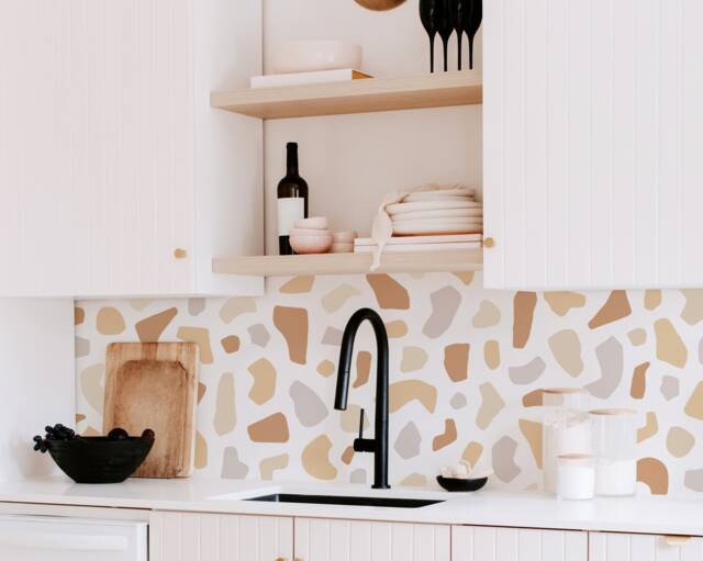 Terrazzo Wall Decals - Peel & Stick Stickers, Modern Boho Decor, Removable Decals, Kids Room Art - image 1
