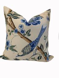 G.p & J Baker Elinors Chinese Blue Double Sided Cushion Cover Pillow - thumbnail 1