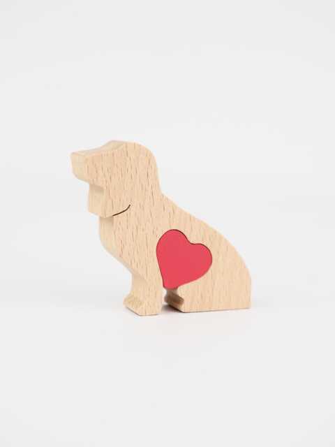 Personalised Basset Hound With Love Heart, Memorial Gift For Basset Owner, Customised Dog Mum - image 1