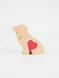 Personalised Basset Hound With Love Heart, Memorial Gift For Basset Owner, Customised Dog Mum - thumbnail 1