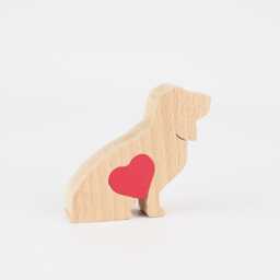 Personalised Basset Hound With Love Heart, Memorial Gift For Basset Owner, Customised Dog Mum - thumbnail 2