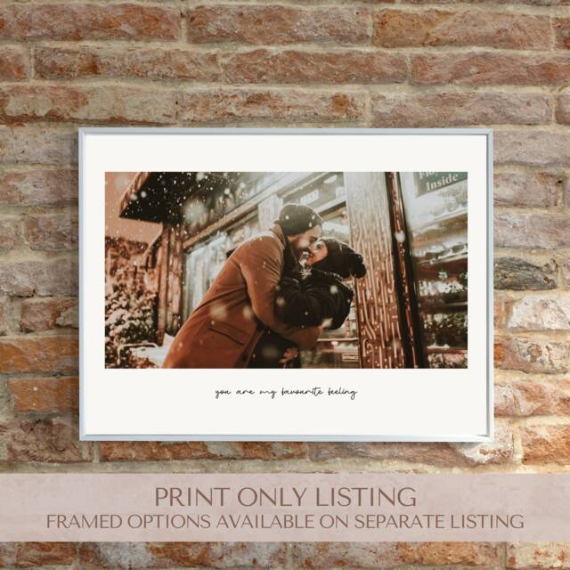 Personalised Printed Photo Collage - Print Anniversary Gift Couples Family Custom Ideas For Him Or Her - image 1