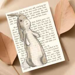 The Velveteen Rabbit Inspired A4 Print, Book Art, Nursery Wall Decor, Literature Poster - thumbnail 2