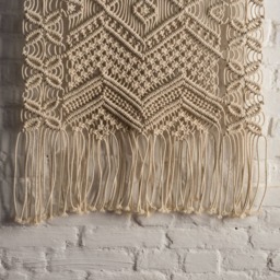 Large Macrame Wall Hanging, Boho Tapestry, Cotton Rope Mural - thumbnail 3