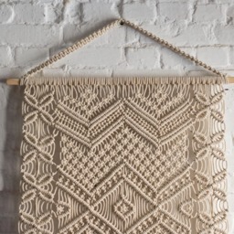 Large Macrame Wall Hanging, Boho Tapestry, Cotton Rope Mural - thumbnail 2