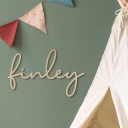 Personalised Handwriting Name Sign Wall Art Script Font Nursery Decor Bedroom Kids Room - Castor - thumbnail 2