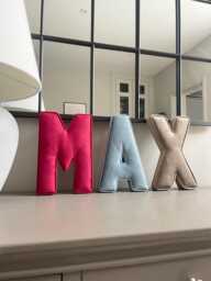 Velvet Fabric Letter - Nursery Decor Inspo Made By Anna Wall