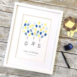 A4 Size Baby Shower Guest Book - Floating Letters Design. Personalised Gift Nursey Print Wall Art Free Del Australia - thumbnail 3