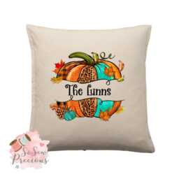 Personalised Family Halloween Pumpkin Cushion, Personalized Kids Gift , Pillow - thumbnail 2