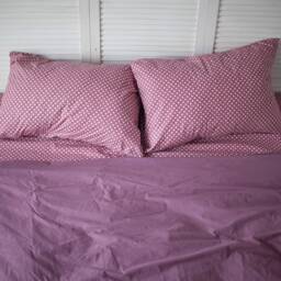 Cotton Duvet Cover Set in Violet. Cover + 2 Pillowcases. Twin Full Queen Single Kingsingle Double Custom Bed Linen