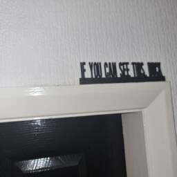If You Can See This, Duck Door Topper, Shelf Decor, Wall Quirky Home Interior Gift, Door Decoration - thumbnail 2