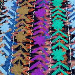 Indian Handmade Cotton Kantha Suzani Quilt Throw - thumbnail 3