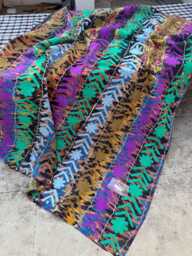 Indian Handmade Cotton Kantha Suzani Quilt Throw