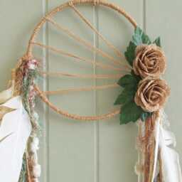 Dreamcatcher, Boho Chic Dreamcatcher Wall Hanging, Modern Feather Bohemian Dream Catcher - thumbnail 3