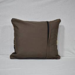 "Turkish Kilim Pillow Cover Handwoven Wool Home Decor - 17.3"" X 18.9" - thumbnail 4