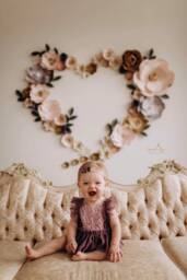 Heart Shape Backdrop Paper Flowers, Custom Floral Heart Wall Decor, Flower