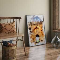 Jhelum Wall Art Print - Rohtas Fort Pakistan Travel Poster - thumbnail 1