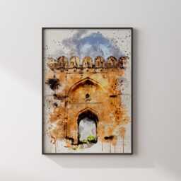 Jhelum Wall Art Print - Rohtas Fort Pakistan Travel Poster - thumbnail 3