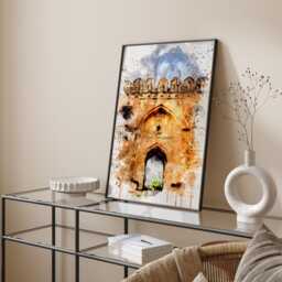 Jhelum Wall Art Print - Rohtas Fort Pakistan Travel Poster - thumbnail 2