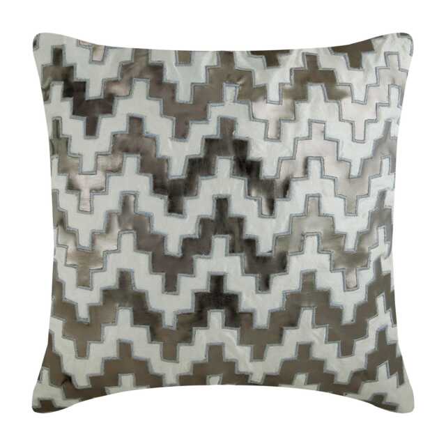 "Art Silk Gray Throw Pillow Cover 16""x16" - image 1