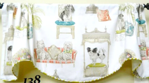 Best in Show By P. Kaufmann-Window Valance/Lined & Corded Rod Pocket Scalloped - image 1