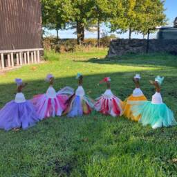 Handmade Tutu Wooden Duck Dancer Ballerina Lady Dress Skirt - thumbnail 3