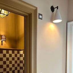Bronze & Plaster Cone Wall Light - thumbnail 4
