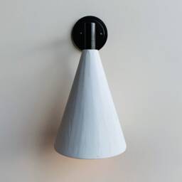 Bronze & Plaster Cone Wall Light - thumbnail 3