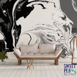 Marble Paint Wall Mural Removable Wallpaper M2982 - thumbnail 2