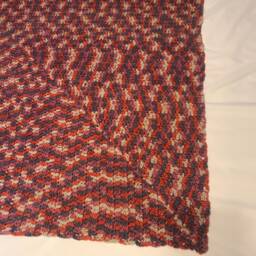 Simple Square Purple & Red Blanket - thumbnail 2
